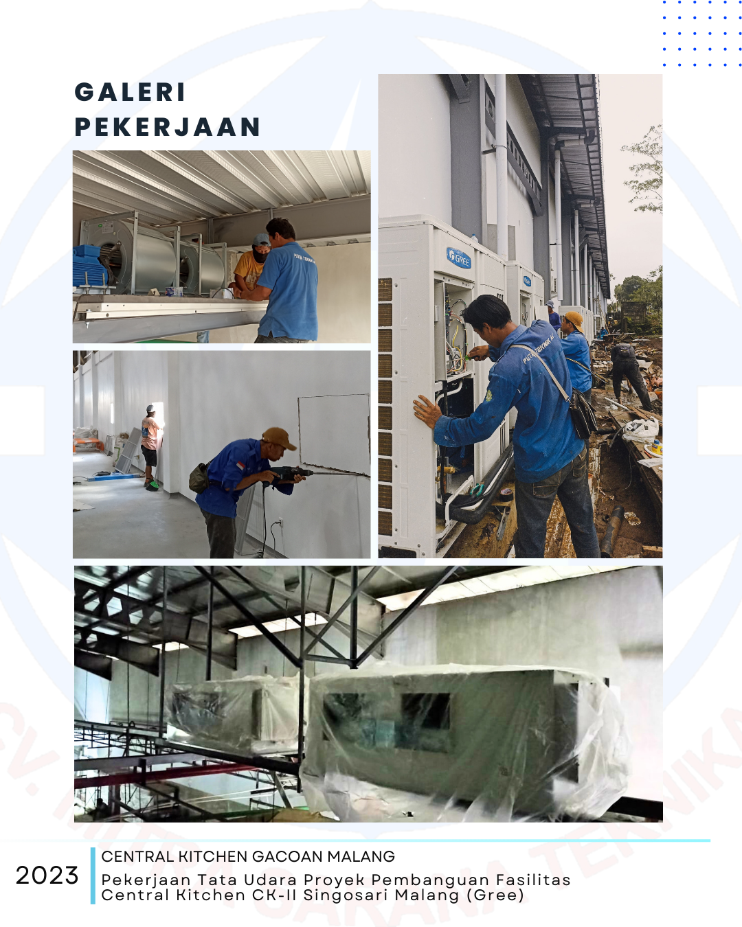 Central Kitchen Gacoan — Pekerjaan pipa